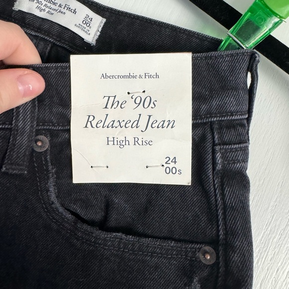 NWT!!!! Abercrombie and Fitch jeans- size 24/00 -90sRelaxed jean - Picture 7 of 8